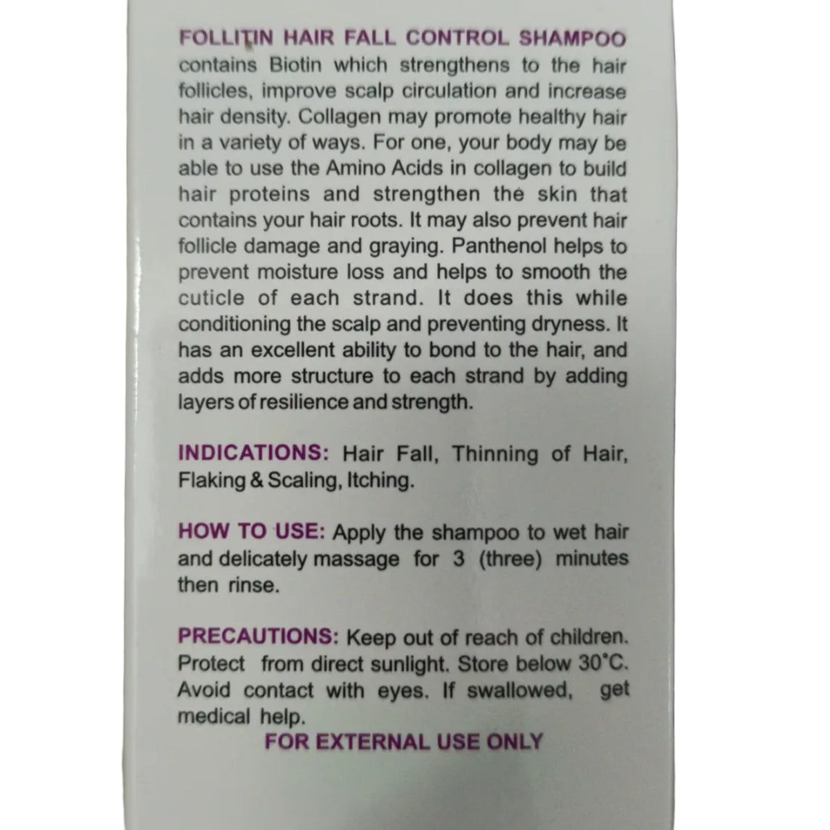 Follitin Hair Fall Control Shampoo 100ml