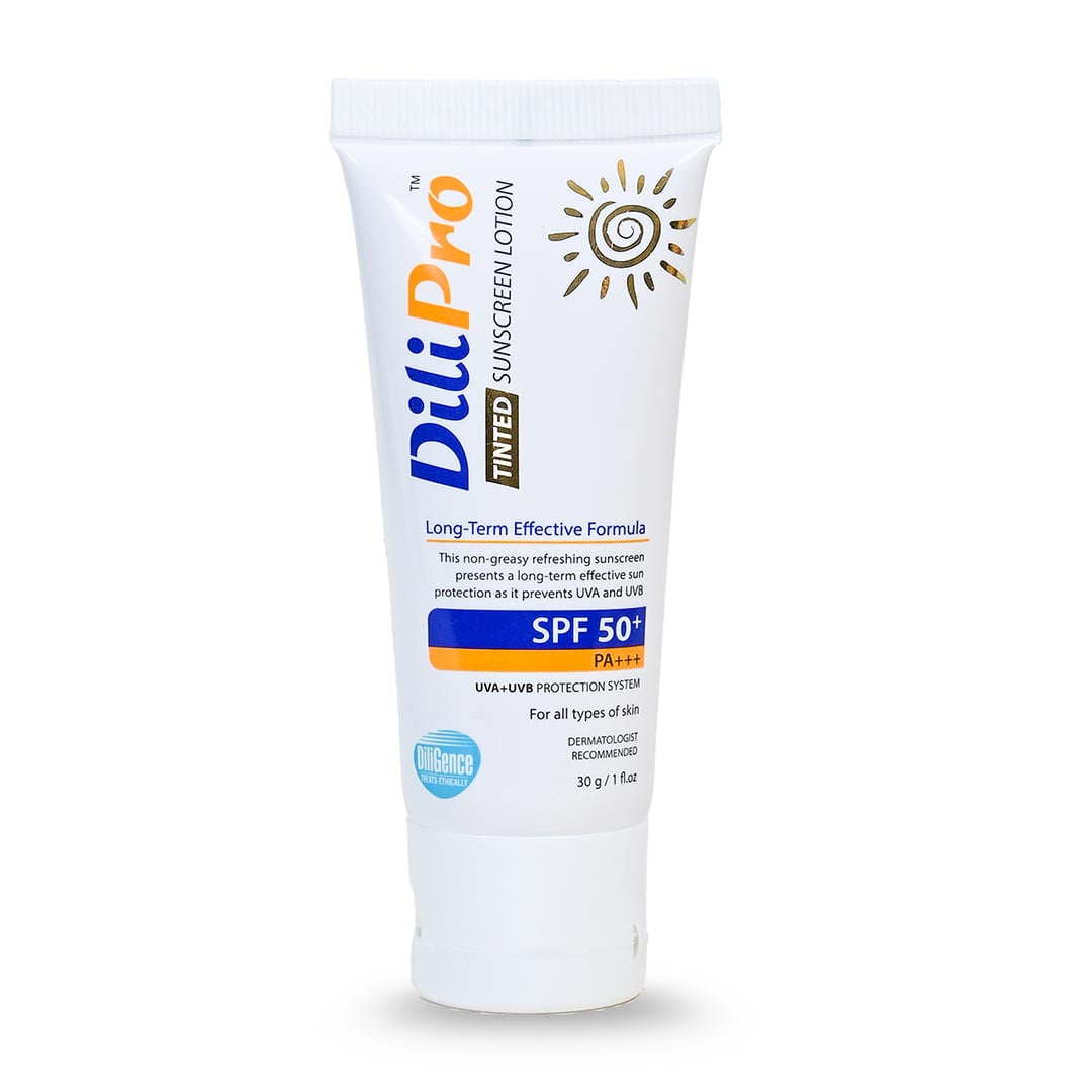 Dilipro Tinted Sunscreen SPF 50+  - Diligence Pharma