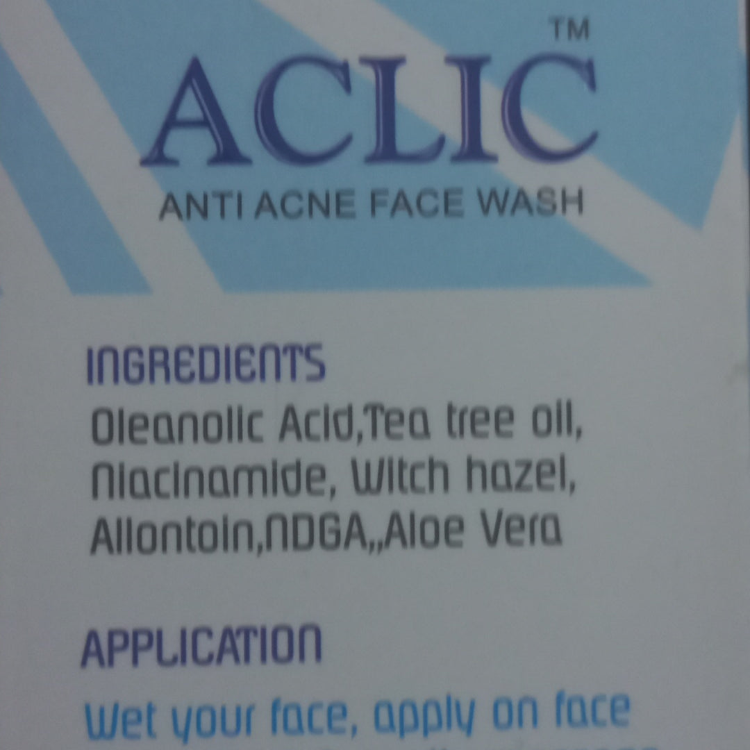 Aclic Anti Acne Facewash 60ml - Revanant