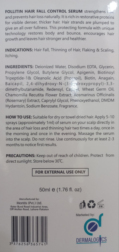 Follitin Hair Serum Ingredients 