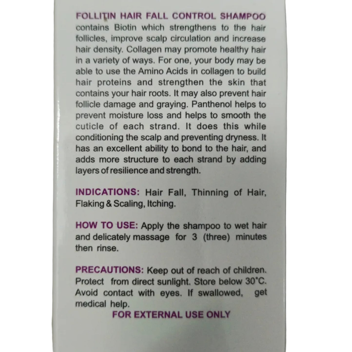 Follitin Hair Fall Control Shampoo 100ml