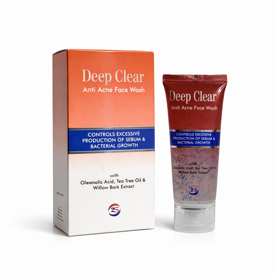Deep Clear Anti Acne Facewash 60ml - 2S Pharma