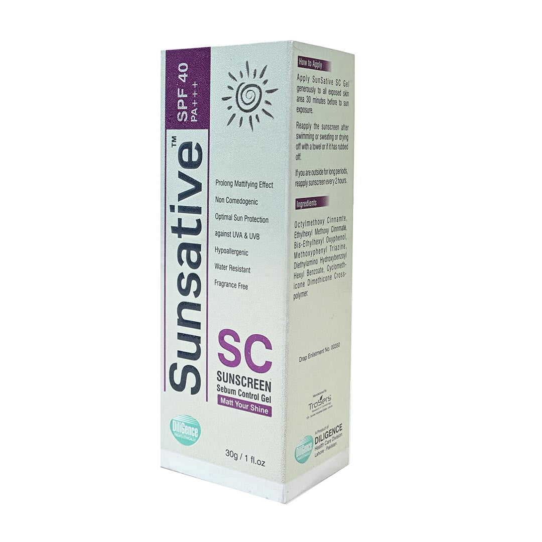 Sunsative SC GEL Sunscreen SPF 40 - Diligence Pharma